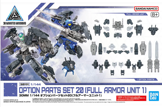 Bandai 2773798 1/144 30MM Option Parts Set 20 (Full Armor Unit 1) "30 Minutes Missions"