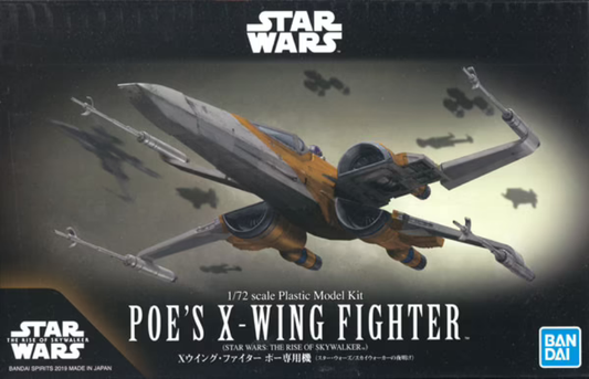 Bandai 2482315/5058312 1/72 Star Wars Poe's X-Wing Fighter Model Kit