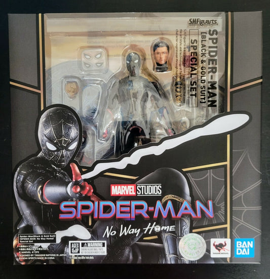 Bandai 63007 Spider-Man Black & Gold Suit "Spider-Man: No Way Home"