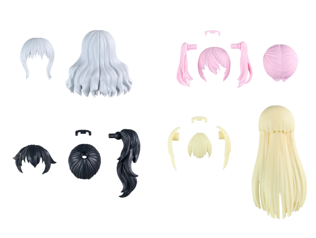 Bandai 9049100 30MS Option Parts Set #11 Hair Style Accessory Kit (30 Minutes Sisters)