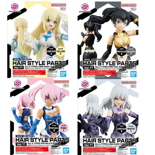 Bandai 9049100 30MS Option Parts Set #11 Hair Style Accessory Kit (30 Minutes Sisters)