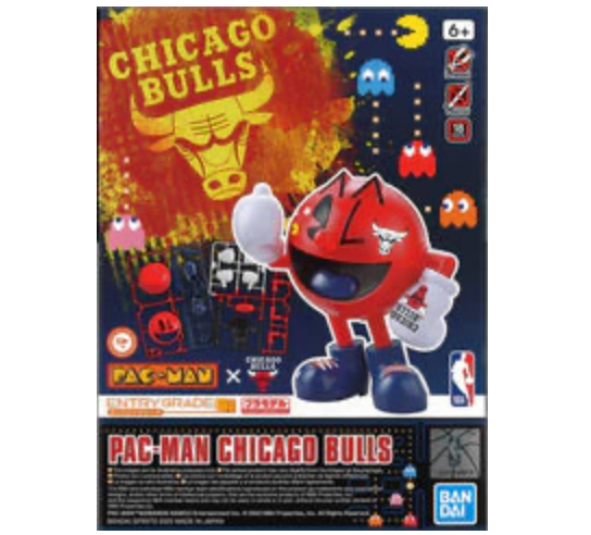 Bandai x NBA 2593836 Entry Grade Chicago Bulls Pac-Man Model Kit