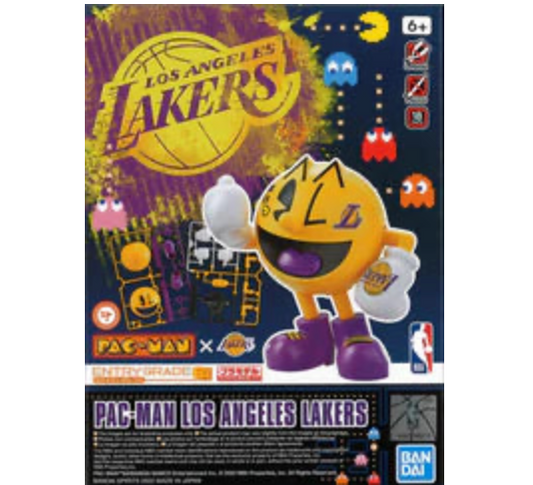 Bandai x NBA 2593839 Entry Grade Los Angeles Lakers Pac-Man Model Kit