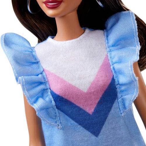 Barbie Fashionista #121 Brunette with Prosthetic Leg, Sweater Dress