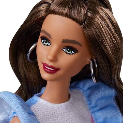 Barbie Fashionista #121 Brunette with Prosthetic Leg, Sweater Dress