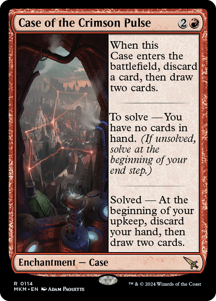 Case of the Crimson Pulse (MKM-114) - Murders at Karlov Manor Foil