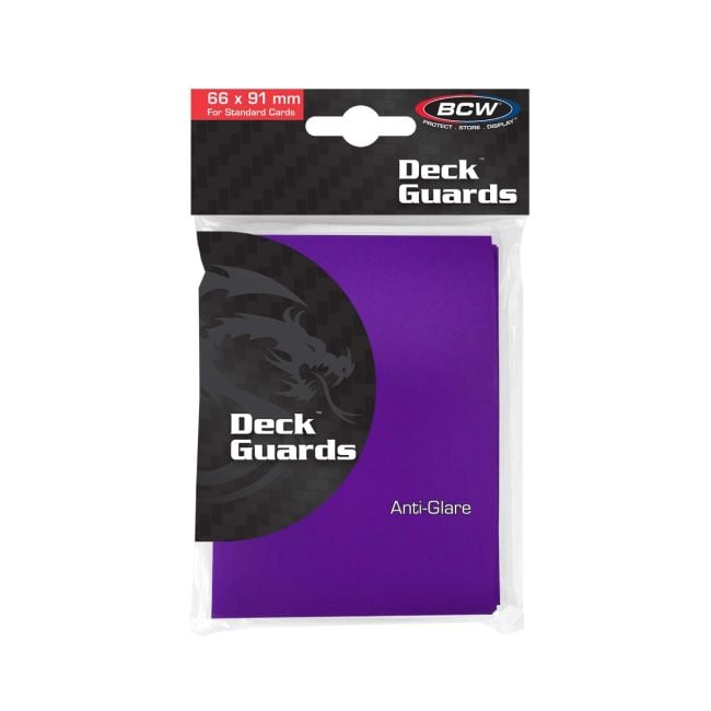BCW Deck Guards Double Matte Anti-Glare Card Sleeves - 50 Count