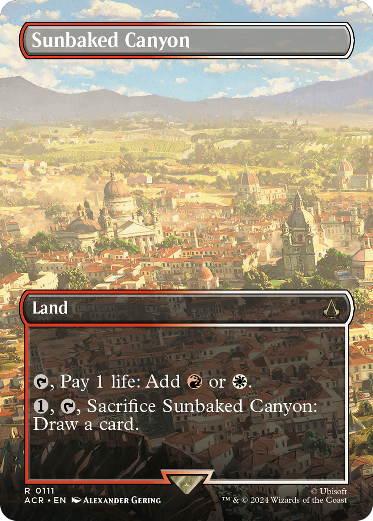 Sunbaked Canyon (ACR-111) - Assassin's Creed (Borderless) Foil
