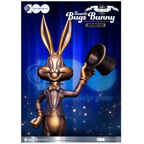 Beast Kingdom Warner Bros. 100Th Anniversary MC-070 Tuxedo Bugs Bunny Master Craft Statue