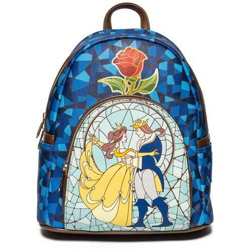 Beauty and the Beast Stained-Glass Window Mini-Backpack - Entertainment Earth Exclusive