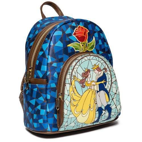 Beauty and the Beast Stained-Glass Window Mini-Backpack - Entertainment Earth Exclusive