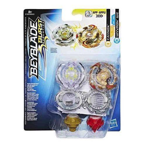 Beyblade Burst Dual Pack Tops - CAYNOX AND WYVRON W2