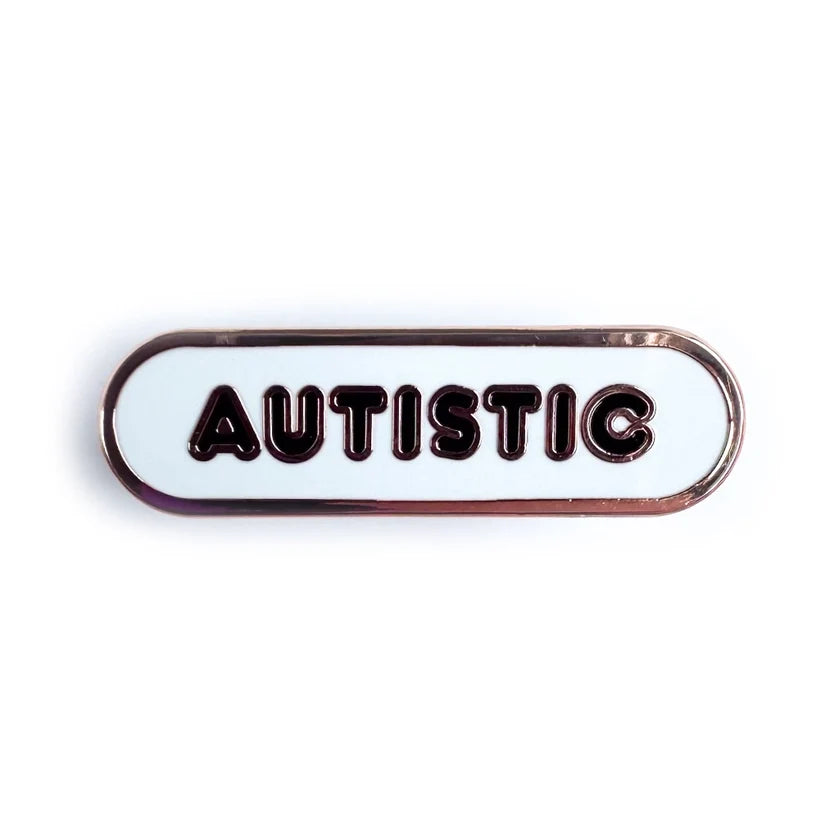 Pride Pals Accessibility Enamel Pin - Autistic (White)
