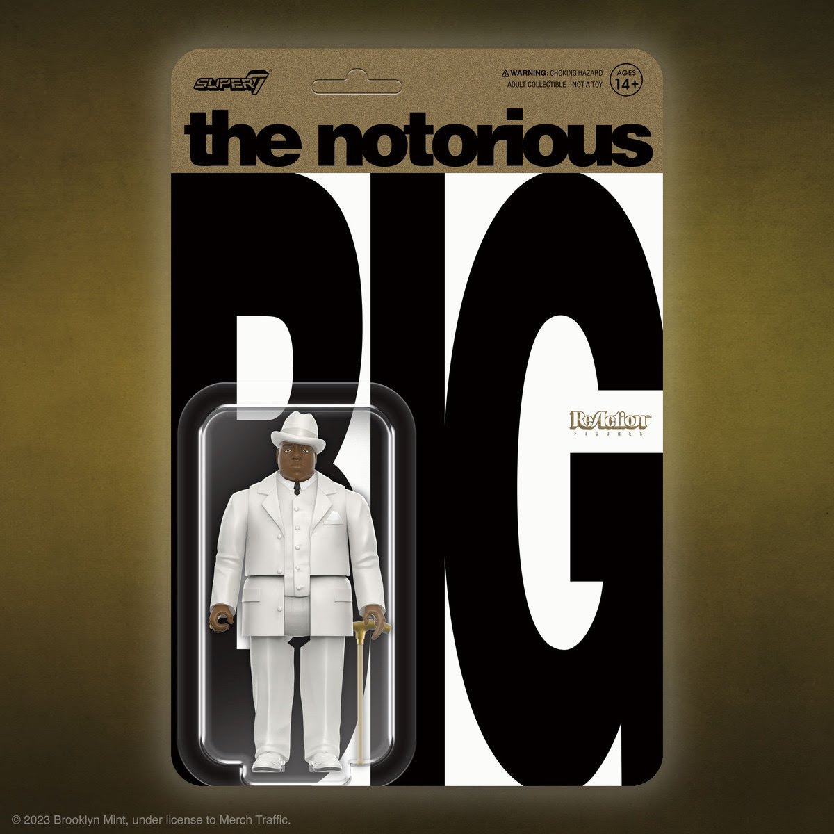 Super7 x NOTORIOUS B.I.G. REACTION - BIGGIE IN SUIT ReAction Figure