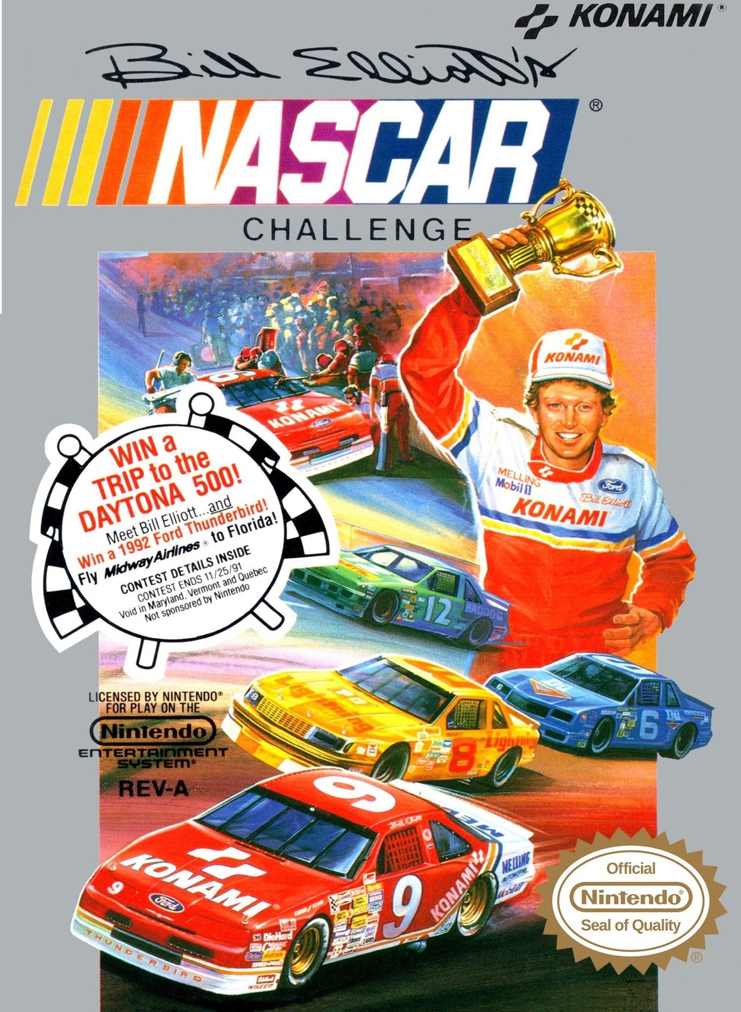 Bill Elliott's NASCAR Challenge (Nintendo NES)