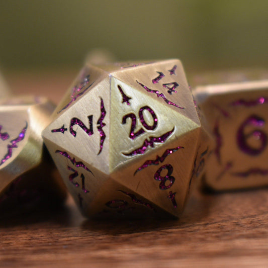 Blade of the Maiden Metal Dice Set