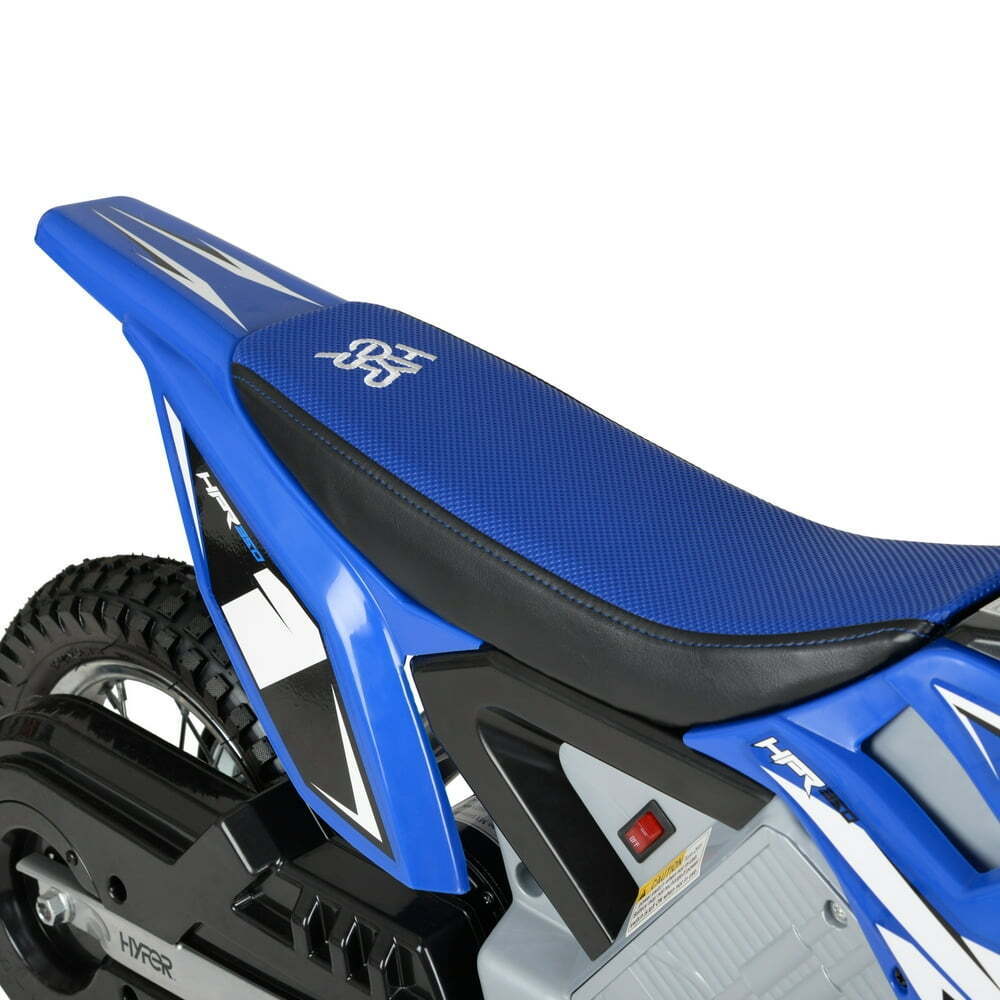 Blue 24V Electric Motorcycle for Kids with Maximum Speed of 14 mph