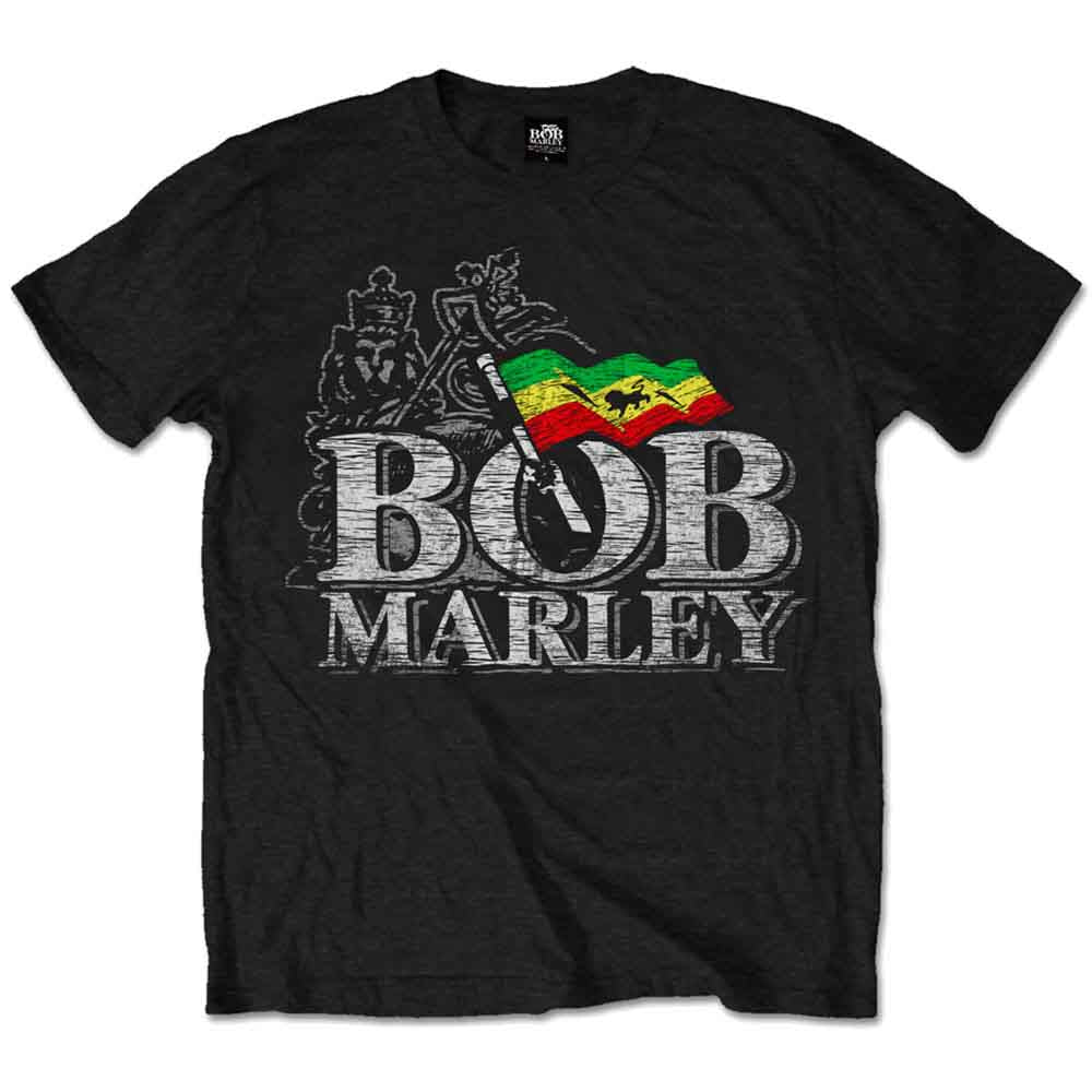 Bob Marley Distressed Logo [T-Shirt] - Golden Apple Comics