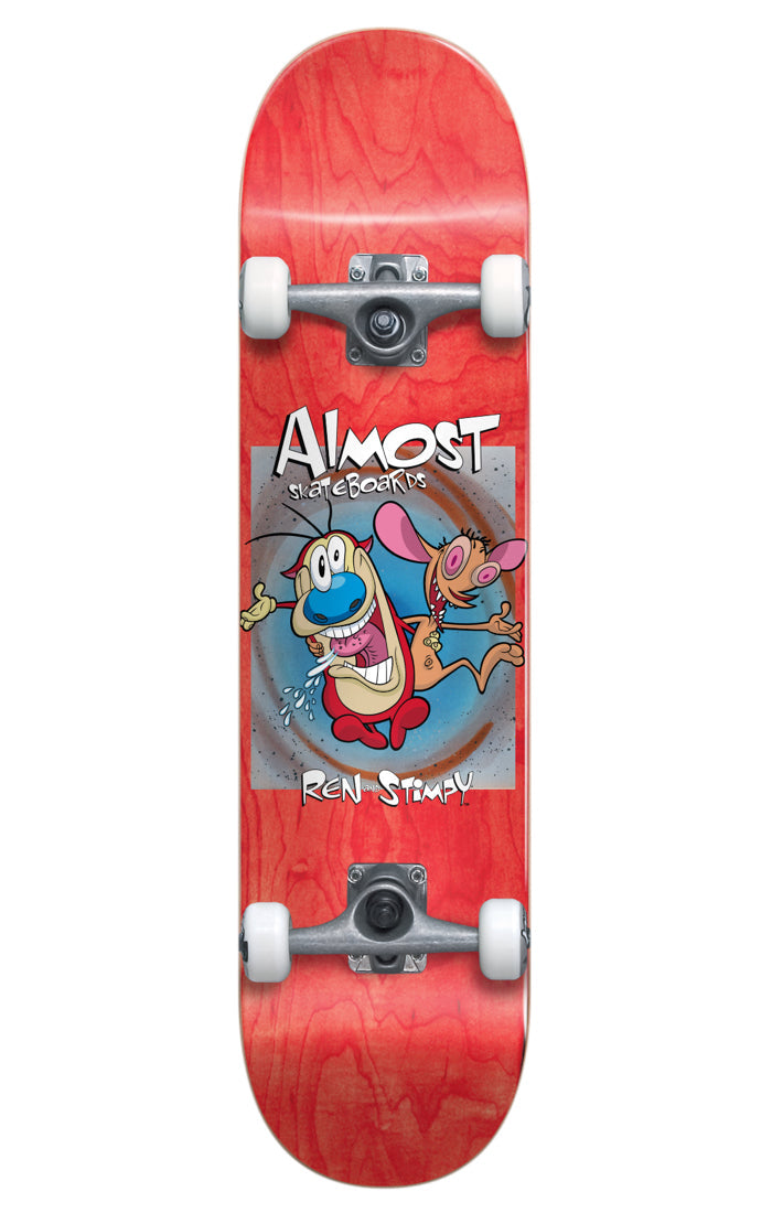 Almost x Ren & Stimpy Boxed Premium 8" Complete Skateboard