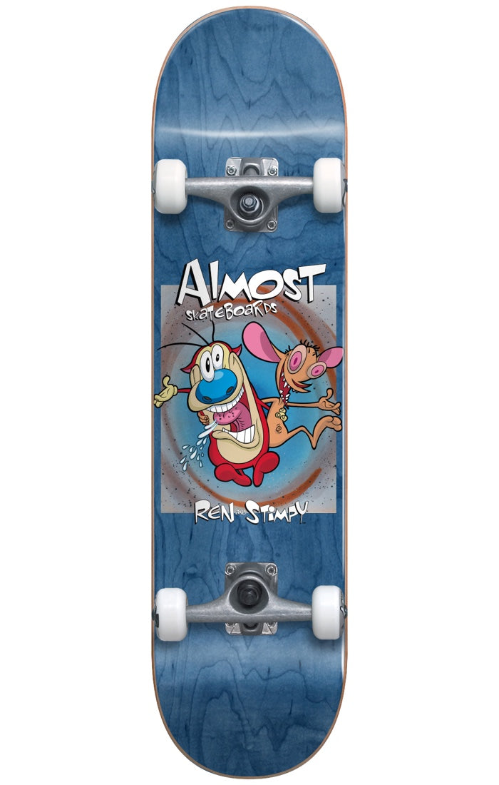 Almost x Ren & Stimpy Boxed Premium 8" Complete Skateboard