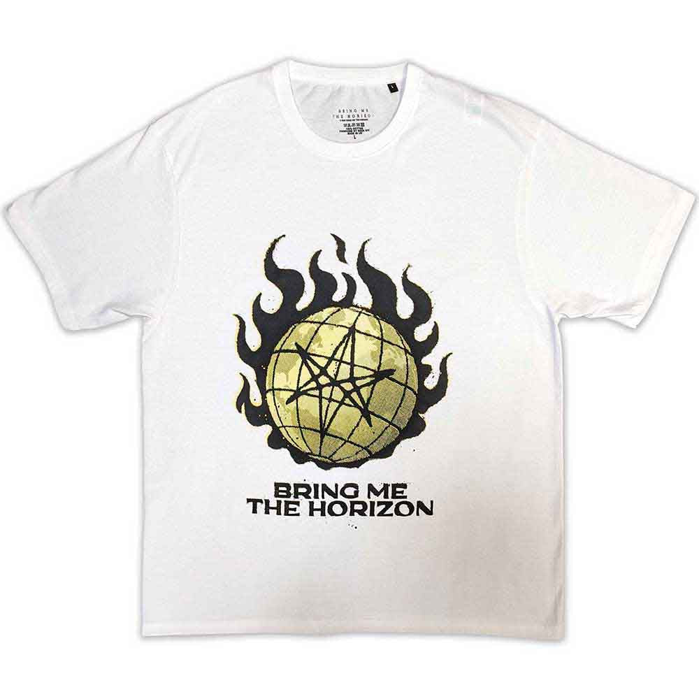 Bring Me The Horizon Globe Yellow [T-Shirt] - Golden Apple Comics