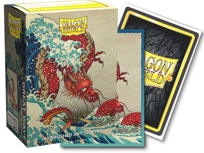 Dragon Shield: Standard 100ct Brushed Art Sleeves - The Great Wave (Anniversary Special Edition)