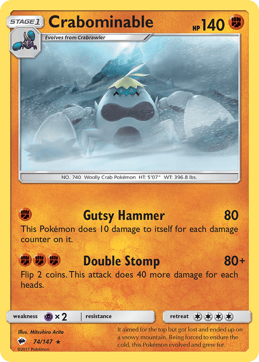 Crabominable (74/147) [Sun & Moon: Burning Shadows]