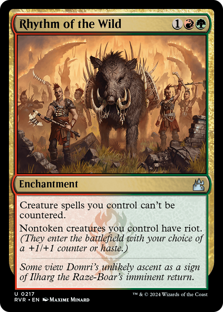 Rhythm of the Wild (RVR-217) - Ravnica Remastered Foil