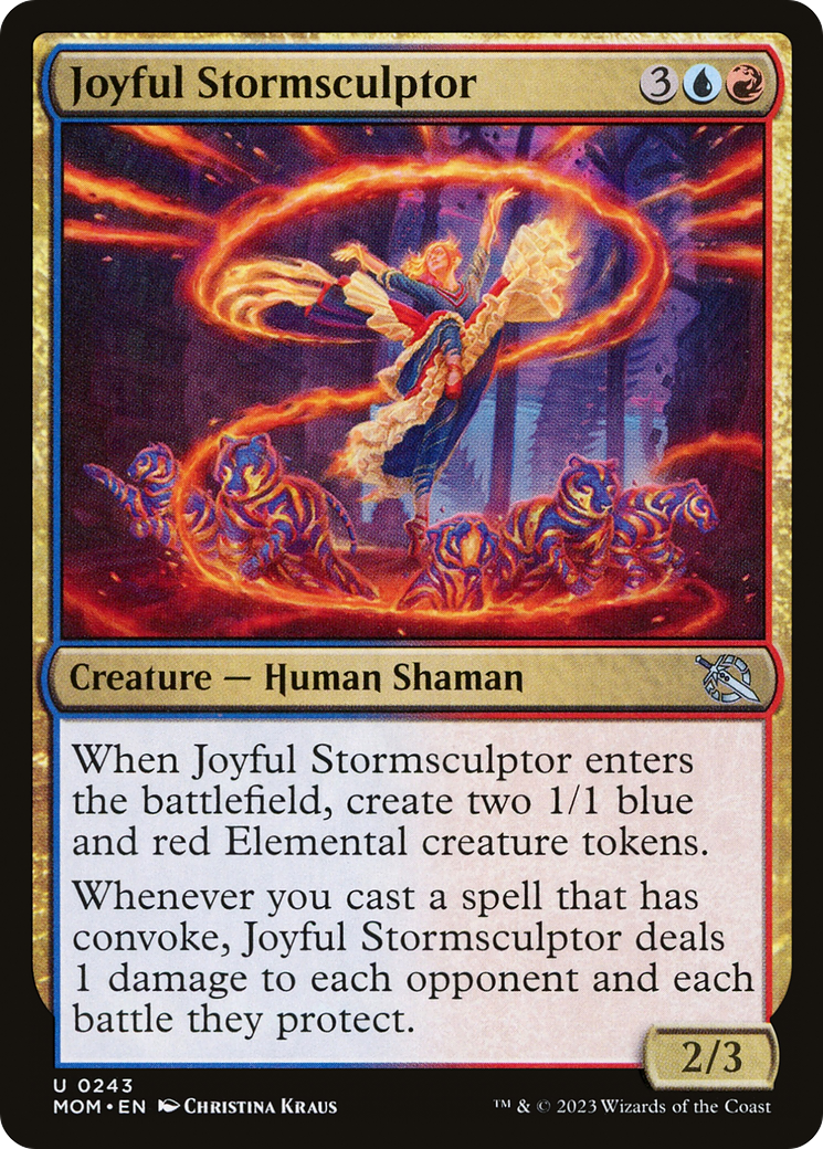 Joyful Stormsculptor (MOM-243) - March of the Machine Foil