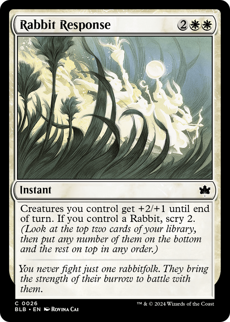Rabbit Response (BLB-026) - Bloomburrow