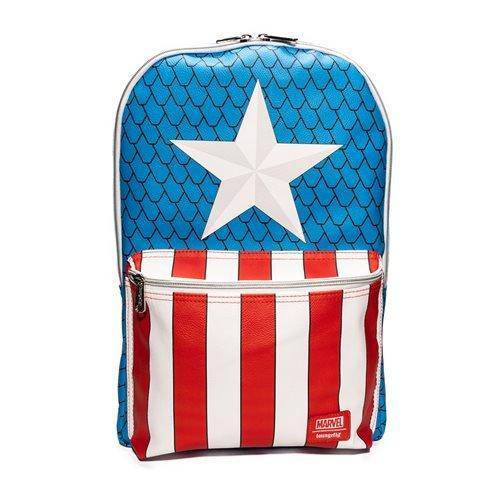 Captain America Cosplay Backpack with Pin Set - Entertainment Earth Exclusive