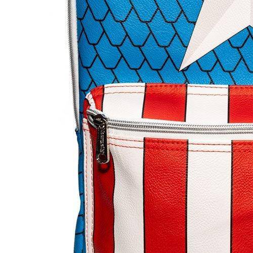 Captain America Cosplay Backpack with Pin Set - Entertainment Earth Exclusive