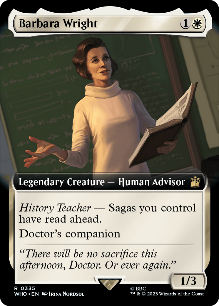 Barbara Wright (WHO-335) - Doctor Who: (Extended Art) Foil