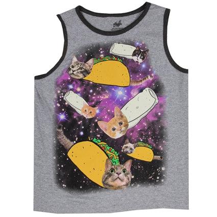 CATS TACOS & BURRITOS Boys 8-18 Tank Top