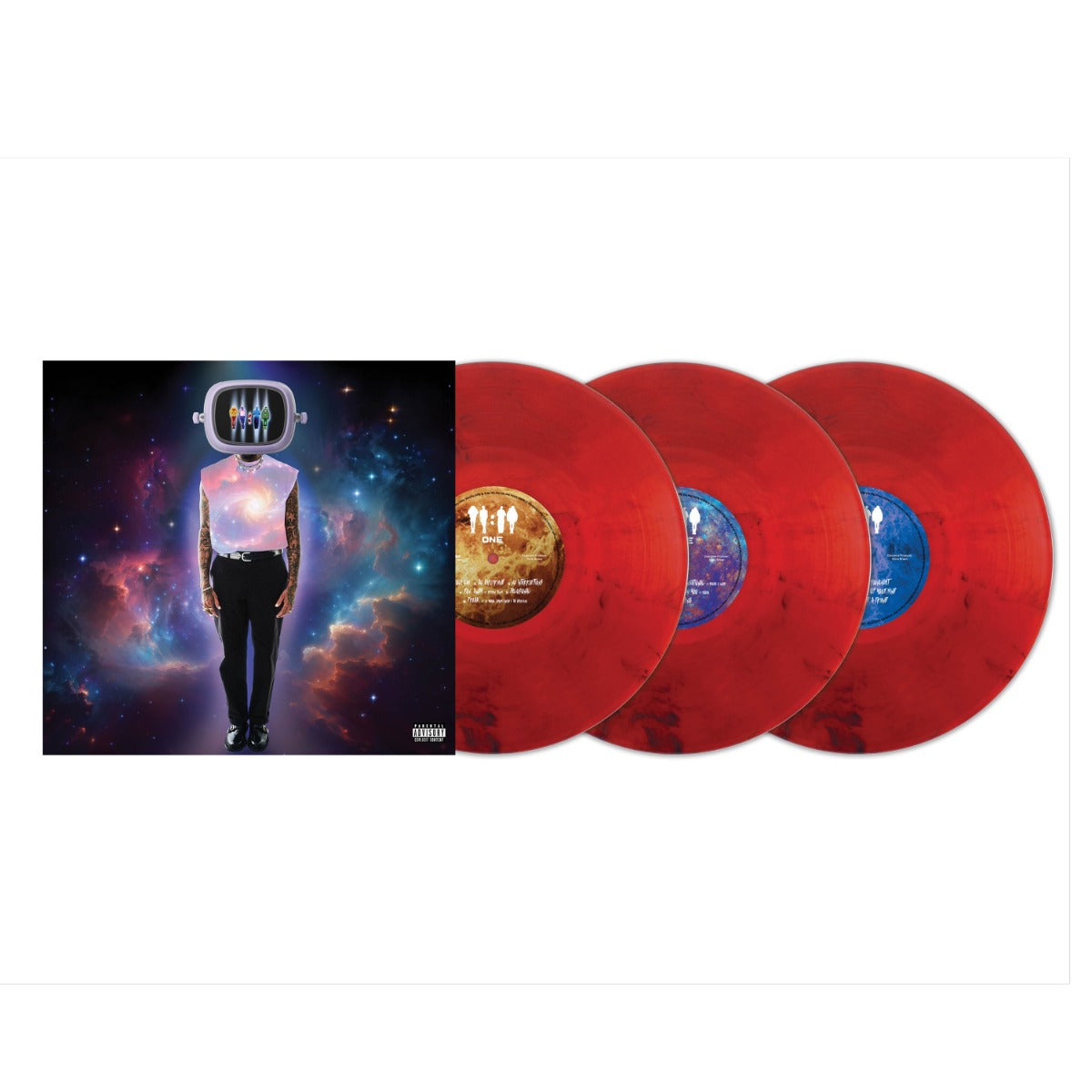 Chris Brown 11:11 (Deluxe Edition) (Red Smoke Colored Vinyl) (3 Lp's) [Vinyl]