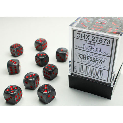 Chessex: D6 Velvet Dice sets - 12mm