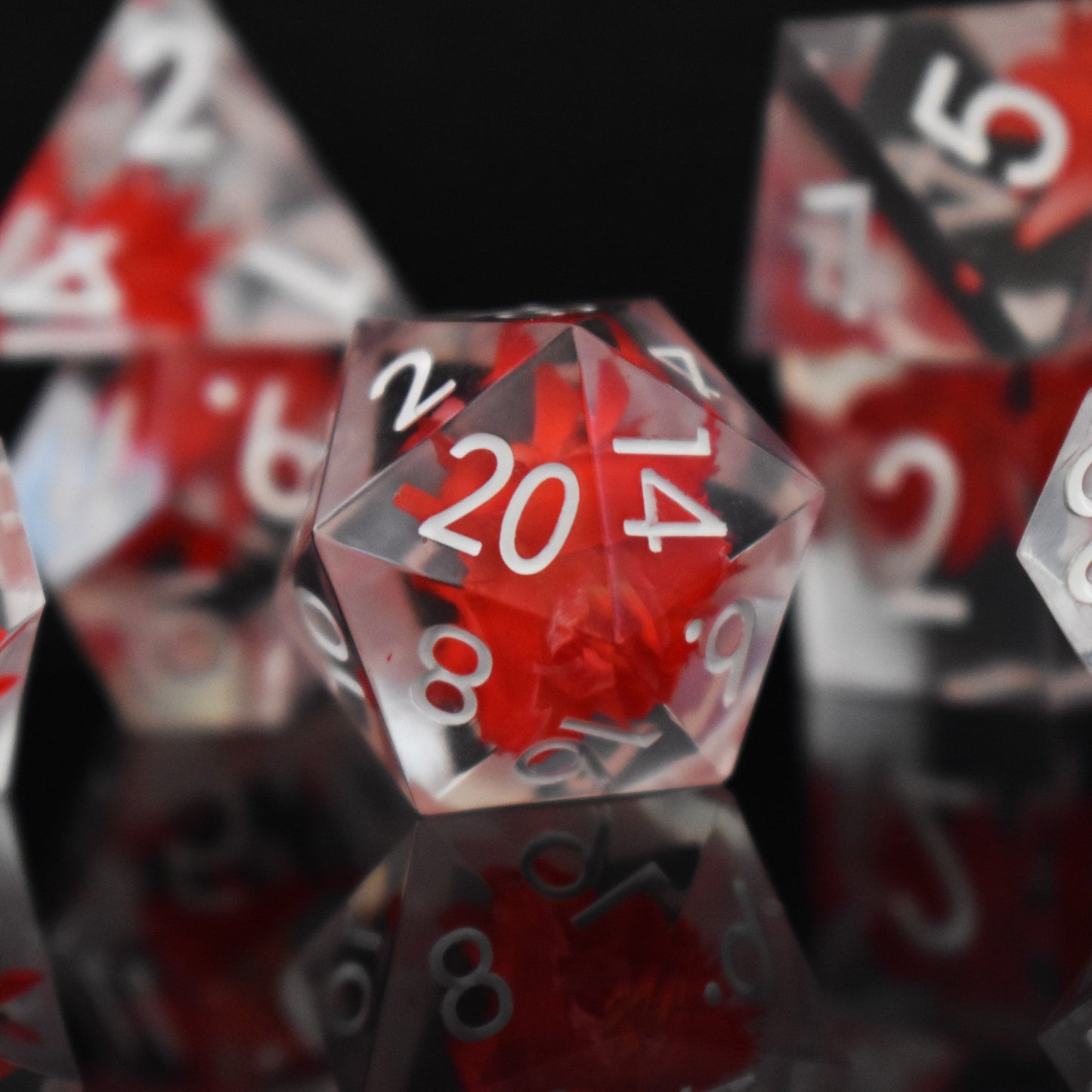 Corpse Lotus Sharp-Edged Resin Dice Set