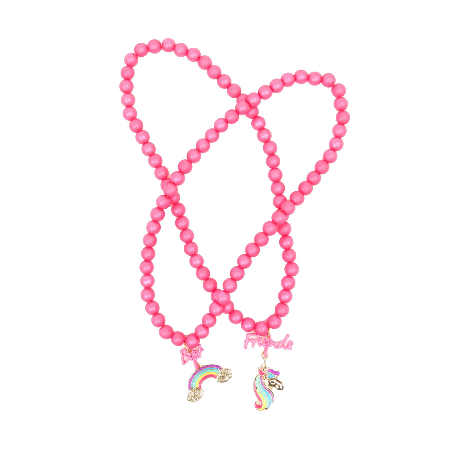 Best Friends Rainbow Unicorn Necklace Set