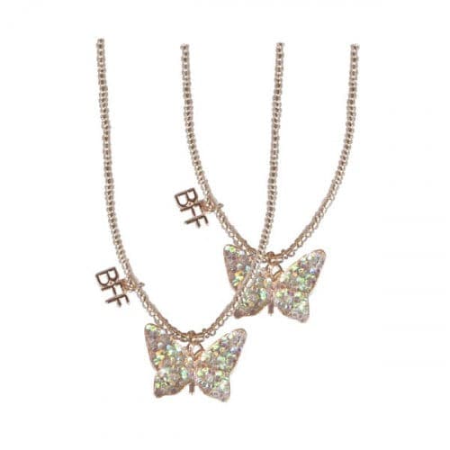 Butterfly BFF Share & Tear Necklace Set (2 pcs)