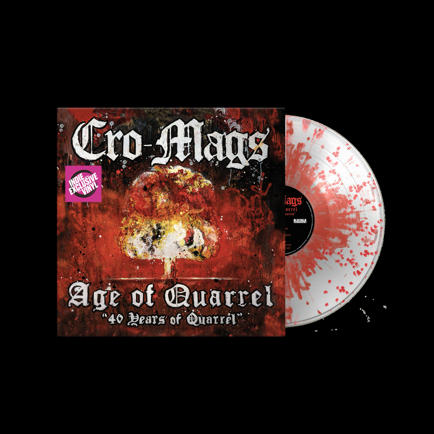 PRE-ORDER Cro-Mags - Age Of Quarrel: 40 Years Of Quarrel (Indie Exclusive) [Crystal Red Splatter] [Vinyl]