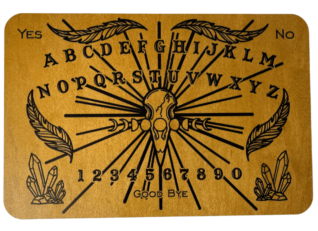 Medium Crow & Crystal Spirit Board - Light Stain