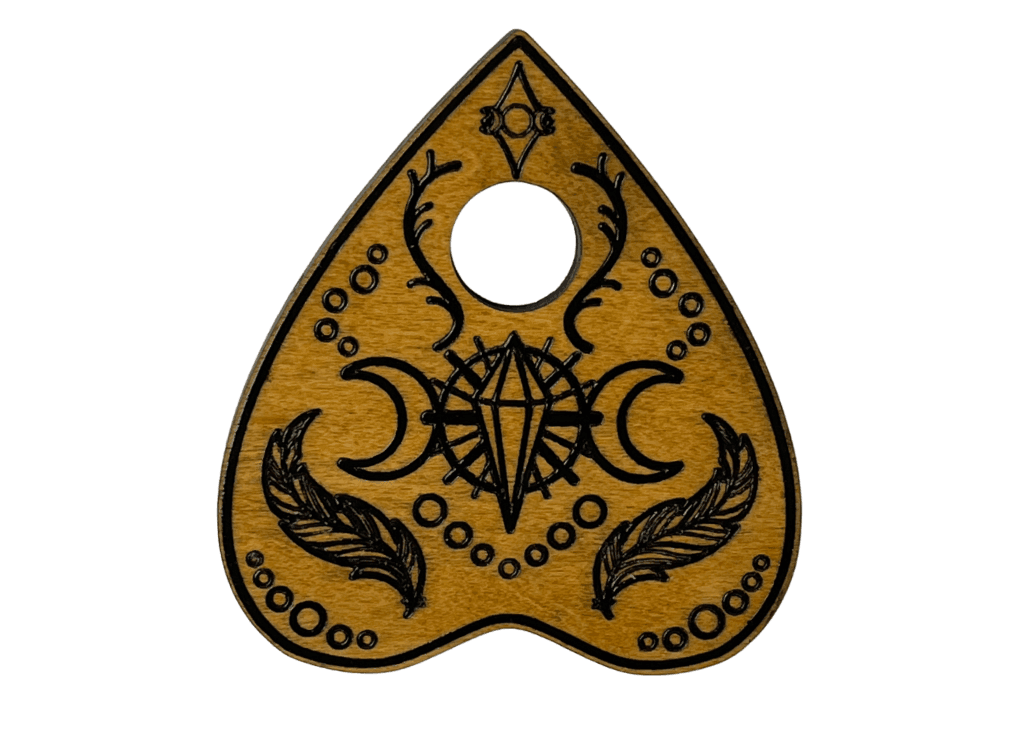 Medium Crow & Crystal Spirit Board - Light Stain