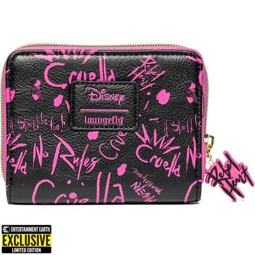 Loungefly Cruella Graffiti Zip-Around Wallet - Entertainment Earth Exclusive