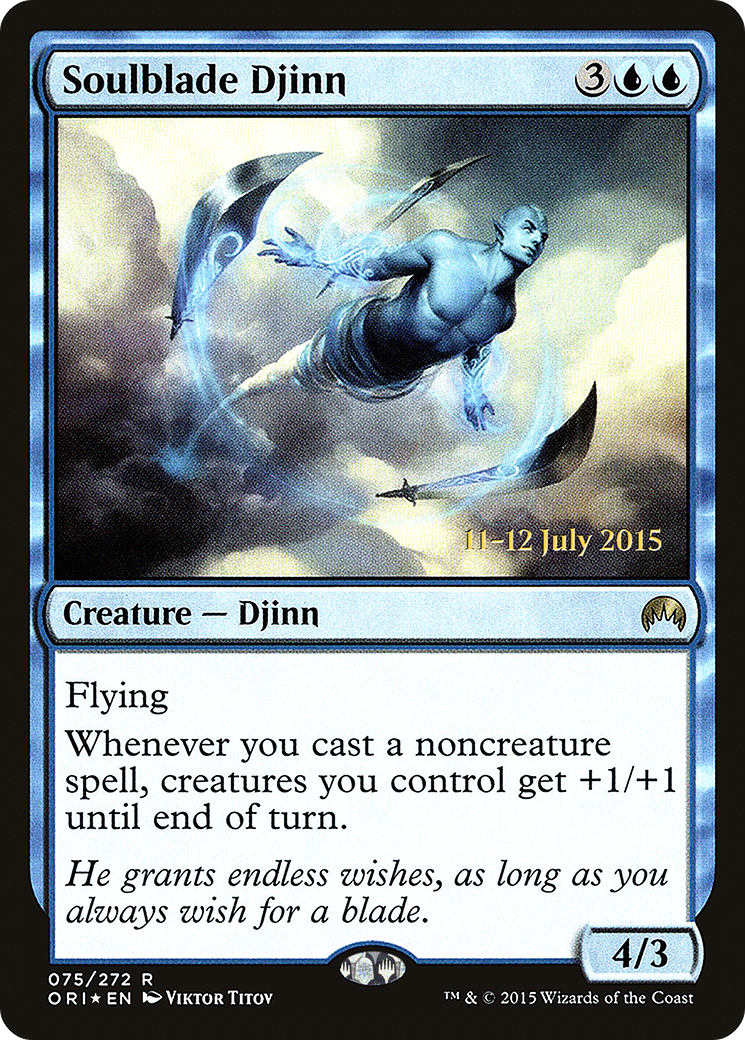 Soulblade Djinn (PRE-75S) - Magic Origins Promos Foil