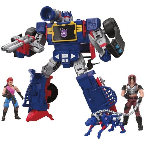 Transformers Collaborative G.I. Joe Mash-Up Soundwave Dreadnok Thunder Machine, Zartan and Zarana Action Figures