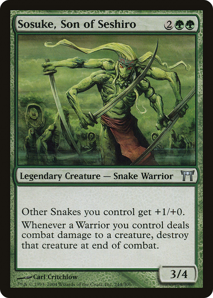 Sosuke, Son of Seshiro (CHK-244) - Champions of Kamigawa