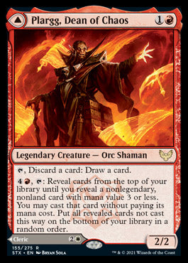 Plargg, Dean of Chaos // Augusta, Dean of Order (STX-155) - Strixhaven: School of Mages Foil