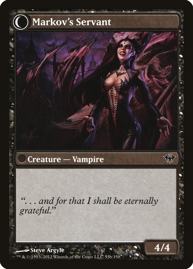 Chosen of Markov // Markov's Servant (DKA-055) - Dark Ascension: (Double Faced Transform)