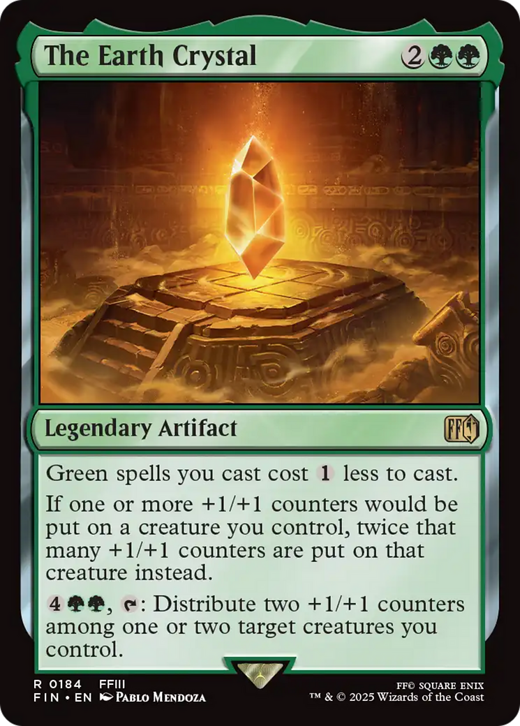 The Earth Crystal (FIN-184) - FINAL FANTASY Foil