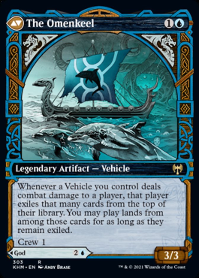 Cosima, God of the Voyage // The Omenkeel (KHM-303) - Kaldheim: (Showcase)